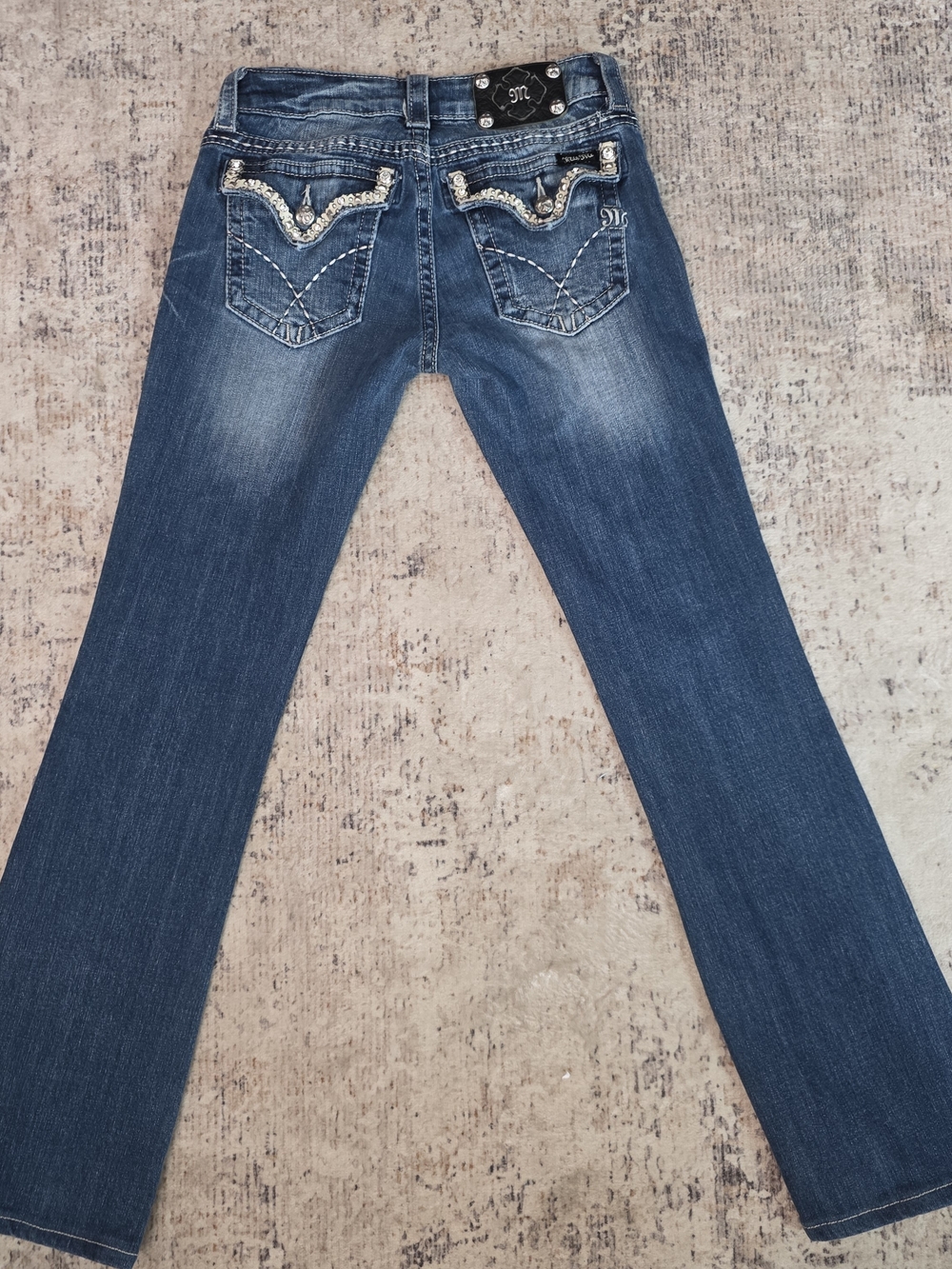 Miss Me Dark Blue Embellished Bootcut Jeans